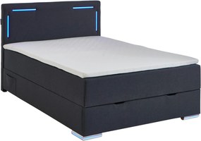 XXXLutz BOXSPRINGOVÁ POSTEĽ, 120/200 cm antracitová Xora - Postele - 000101022508