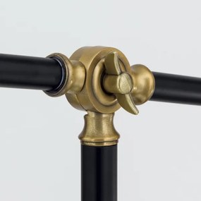 Orion Stl 12-1192/1 - Stojacia lampa SCHILLER 1xE27/40W/230V čierna/bronz