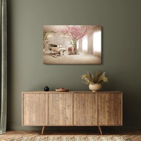 Obraz - Snový interiér s klavírom (90x60 cm)