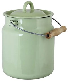 Zelená smaltovaná kanvica na mlieko Emil´s Enamel Green - Ø 16*22 cm / 3 L