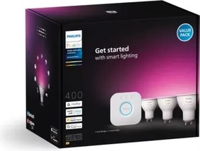 Základná sada Philips Hue WACA 3xGU10/4,2W/230V 2200-6500K + Hue Bridge