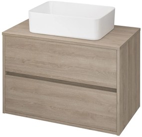Cersanit Crea - závesná skrinka pod umývadlo na dosku 80cm, dub, S924-010