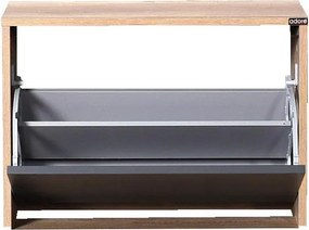 Botník (skrinka na topánky) Tosina 1 (orech svetlý + antracit). Akcia -13%. Vlastná spoľahlivá doprava až k Vám domov. 1094531