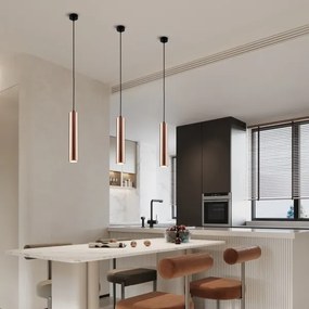 Immax 08306L - Závesný luster PUNTO 1xGU10/9W/230V ružové zlato