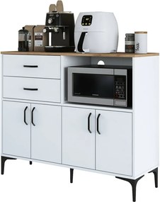 Skriňa Jeby Walnut and White