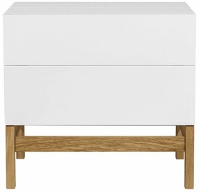 Biela/v prírodnej farbe vinotéka 75x70 cm Grande - Woodman