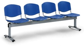 Plastová lavica do čakární VERONA, 4 miesta, modrá