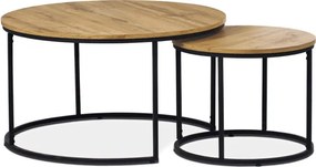 Sada 2 konferenčných stolíkov AF-3002 OAK