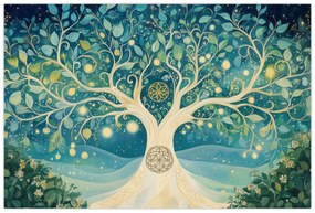 Obraz – Magický strom so špirálami (90x60 cm)