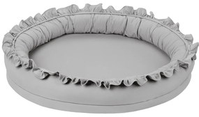 Hniezdo pre deti s volánom šedá