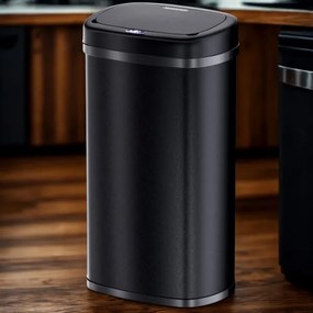 Bezdotykový Jumbo odpadkový kôš 70l čierna USB kábel zdarma