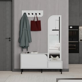 Moderná predsieňová stena Houseland Mila biela