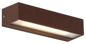 Priemyselná nástenná lampa hrdzavohnedá vrátane LED IP65 - Steph