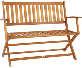 InternetovaZahrada Skladacia lavička 120 cm  - eukalyptus
