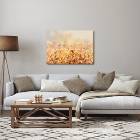 Obraz - Listy vo farbách jesene, olejomaľba (70x50 cm)