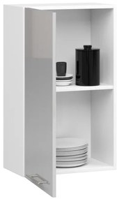 Horná kuchynská skrinka OLIWIA W 50 H720 biela / metalická, lesk