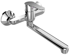 Mereo Mereo, Drezová nástenná batéria, Zuna, s ramienkom plochým rovným 160 mm, chróm, MER-CB30202Z