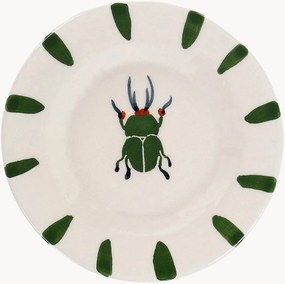 Ručne maľovaný dezertný tanier Leafy Bug