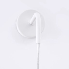 Nástenné svietidlo Liro, 1x biele kovové tienidlo