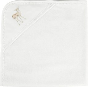 Novorodenecká osuška s kapucňou biela 80x80cm