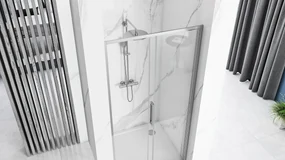 Rea Rapid Slide, posuvné sprchové dvere 1500 x 1950 mm, 6mm číre sklo, chrómový profil, REA-K5605