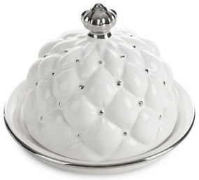 Podnos s vekom ADORE 01 biely / strieborný