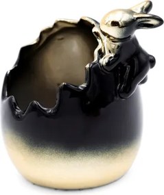 Veľkonočná dekorácia FIG 199 F čierna / zlatá (2 ks)