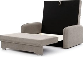 Béžová ženilková rozkladacia/s úložným priestorom pohovka 155 cm Laine – ELTAP