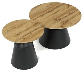 Autronic BONTEC Konferenčný stolík 70x70cm, mdf, dub artisan, CT-F4150 ART Farba: Hnedá