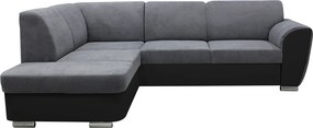 XXXLutz ROHOVÁ SEDAČKA, textil, sivá, čierna MID.YOU - Sedačky - 001574004009