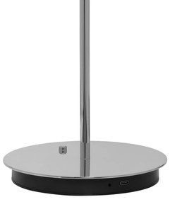 LED stolová lampa so stmievačom v striebornej farbe s kovovým tienidlom (výška 31 cm) Asteria Move – UMAGE