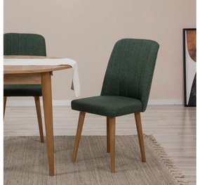 Jedálenský set Nidupo 8 (zelená + borovica atlantická) (pre 2 osoby). Vlastná spoľahlivá doprava až k Vám domov. 1093770