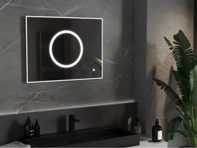Mexen Koga, LED kúpeľňové zrkadlo s podsvietením 80 x 60 cm, 6000K, ochrana proti zahmlievaniu, 9821-080-060-611-00