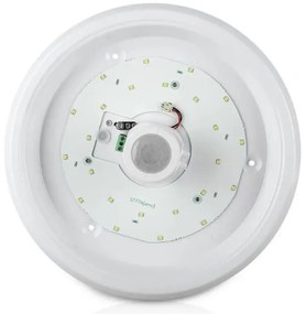 LED Stropné svietidlo so senzorom SAMSUNG CHIP LED/12W/230V 6400K pr. 29 cm