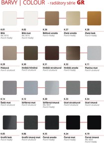 BPS-koupelny Kúpeľňový radiátor Calau CA 10060-15, pripojenie typ 15, 59,6x112,6 cm, biela RAL 9016