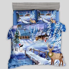 Obliečky SAVENA WINTER 3-dielna sada 140x200 cm