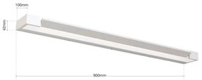 Orion Soff 3-481 - LED Osvetlenie zrkadla MARILYN LED/24W/230V 90 cm IP44 biela