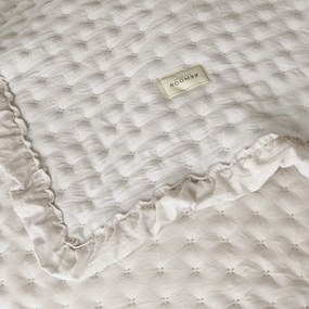Dekorstudio Prehoz na posteľ MOLLY - béžový Rozmer prehozu (šírka x dĺžka): 240x260cm