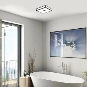 Rabalux 75031 kúpeľňové stropné LED svietidlo Zoya, čierna