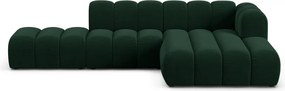 Tmavozelená rohová pohovka (pravý roh) Lupine – Micadoni Home