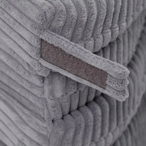 Kvetinová podložka 115x115x5cm, šedá, prémiový menčester