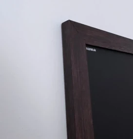 Toptabule.sk MTDRCR Čierna tabuľa na magnetky v rustikálnom ráme 120x90cm