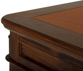 furniture-nabytek.cz - Masívny písací stôl Cambridge z mahagónu, lakovaný, hnedý – 160×80×80 cm