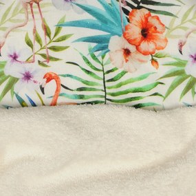 Babymatex Osuška s kapucňou MAXI PRINT 100x100 cm - Smotanová