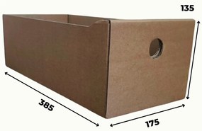 KARTON PAK 2. akosť - Úložné boxy na oblečenie, organizéry do skrine EKO KARTON 18x40x13cm - zásuvka