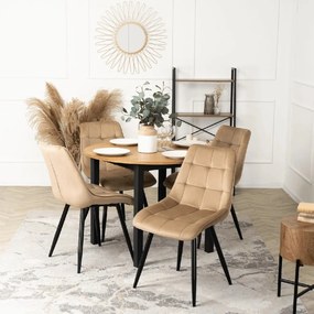 PROXIMA.store - Čalúnená jedálenská stolička RIO FARBA: sivá