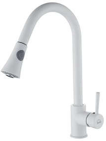 Laveo Daru, kuchynská batéria stojaca h-410, biela, LAV-BLD_669D