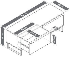 Lavička »LEEG« so zásuvkami