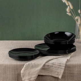 Sada tanierov CAPRI čierna 727634 (18 ks)