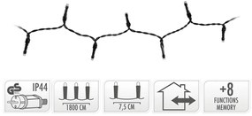 Vianočné svetielka 18 m/240 led studená biela